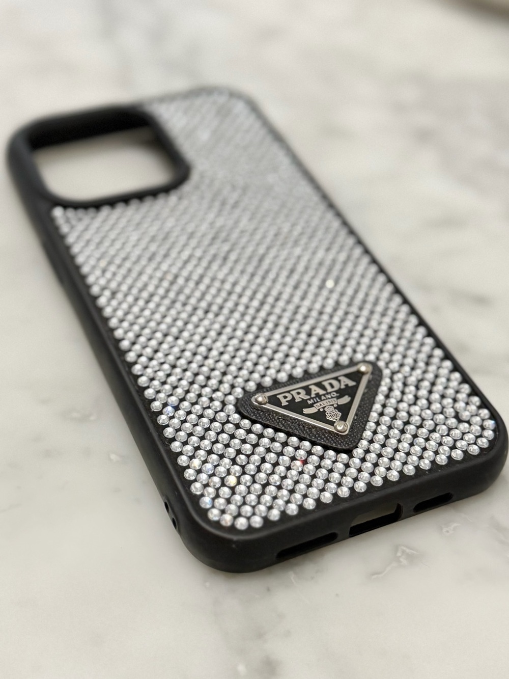 Prada Crystal Rhinestone iPhone 16 Pro Max Case - Picture 5 of 10